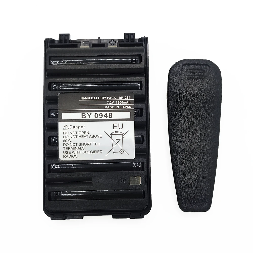 BP-264 ICOM walkie talkie NI-MH แบตเตอรี่1800mAh 7.2V สำหรับ IC-V80 IC-V80E IC-U80E IC-F4008 IC-F3008 IC-T70E BP264วิทยุสองทาง