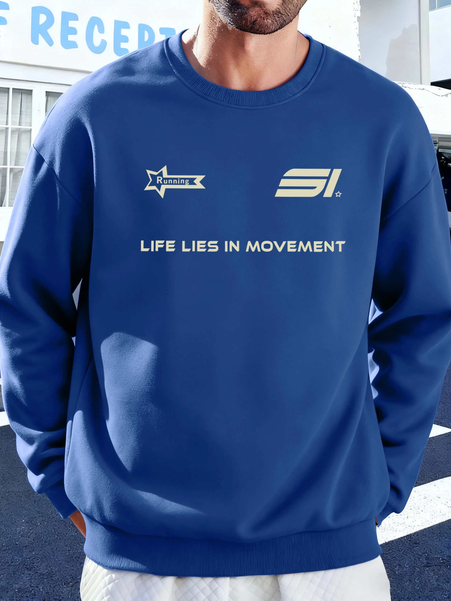 Life Lies In Movement Drucke Männer Straße Sweatshirts Warme 12-Farben Pullover Lässige Mode Sportswear Fleece Herbst Männliche Hoodies