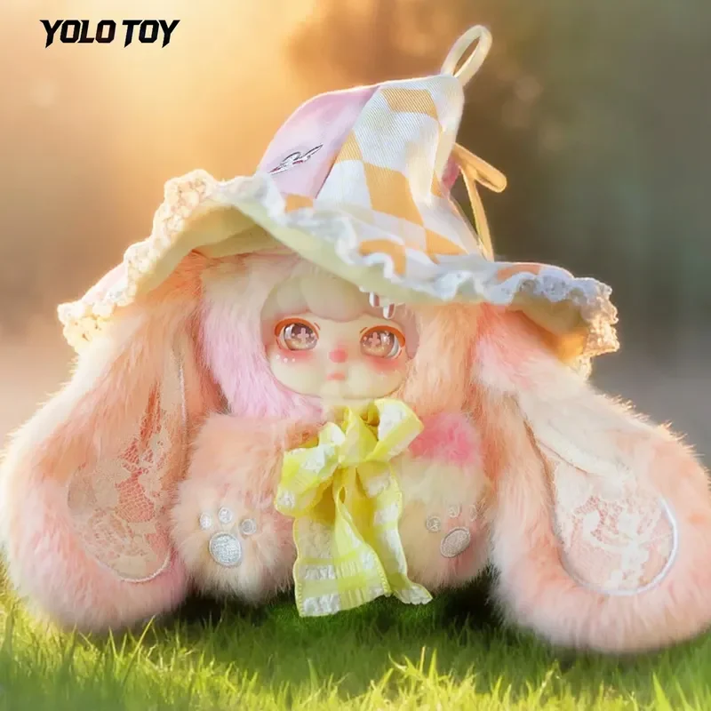 

Blind Box Keychain YOLO TOY Genuine In Stock Lokiki Waiting For The Wind Cute Rabbit Stuffed Plush Doll Collectible Kids Gift