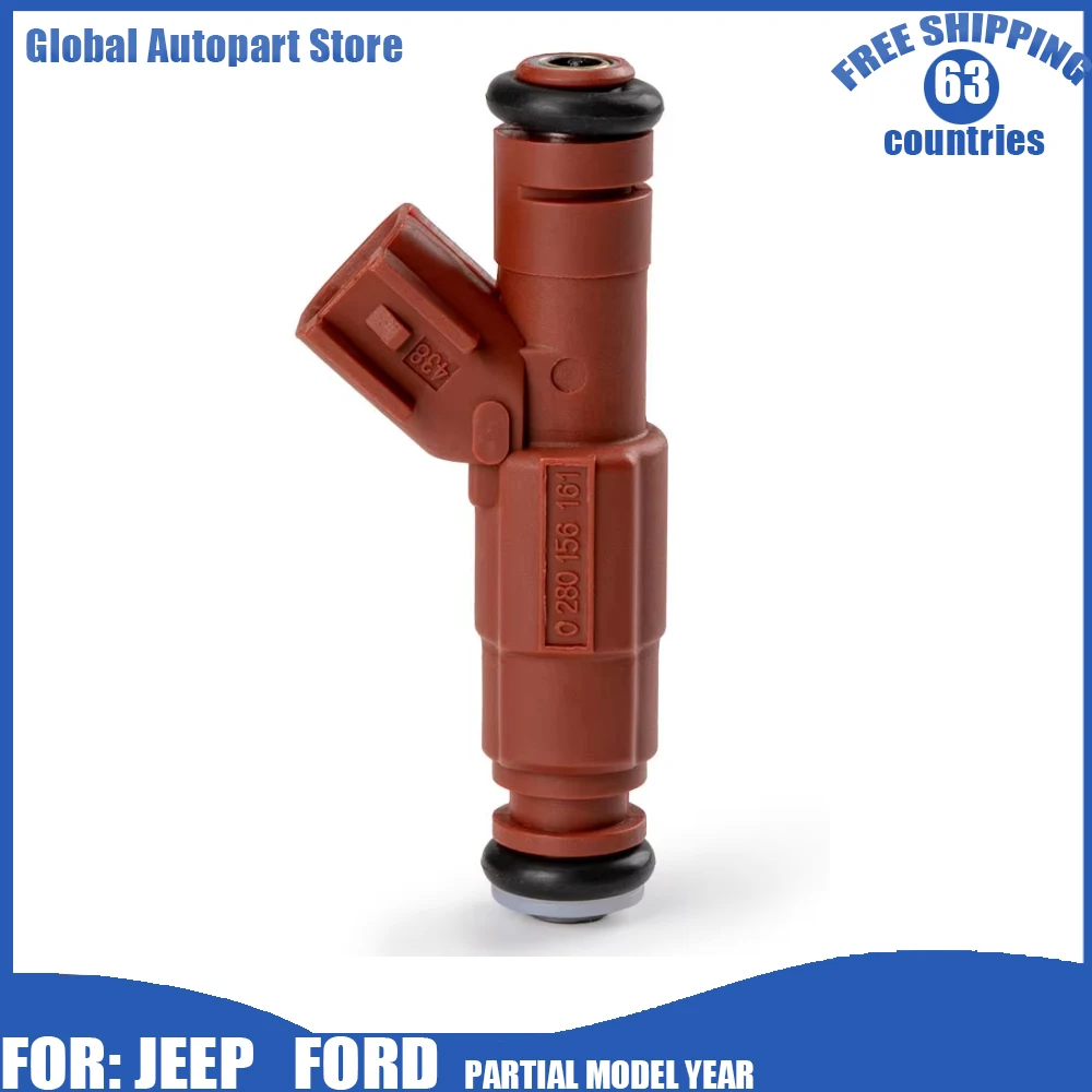 

New 1/4/6x 0280156161 822-1117012 Hole 24LB Fuel Injector Nozzle For Dodge 4.0L I6 Jeep Grand Cherokee Wrangler Car Accessories