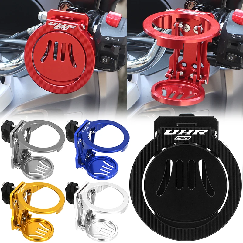 Motorcycle  Accessorie Water Drink Cup Holder Beverage Kettle Stand Mount For HAOJUE UHR150 UHR 150