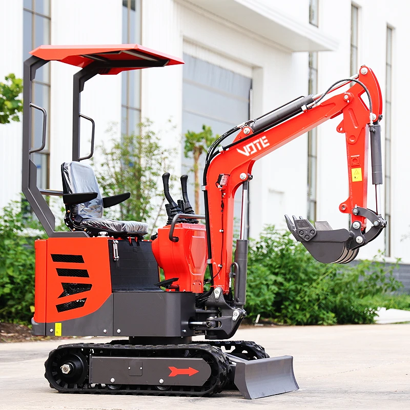 Factory Price 1 Ton Mini Excavators Wholesale EPA Engine Mini Excavator Multifunctional Crawler Mini Diggers customized