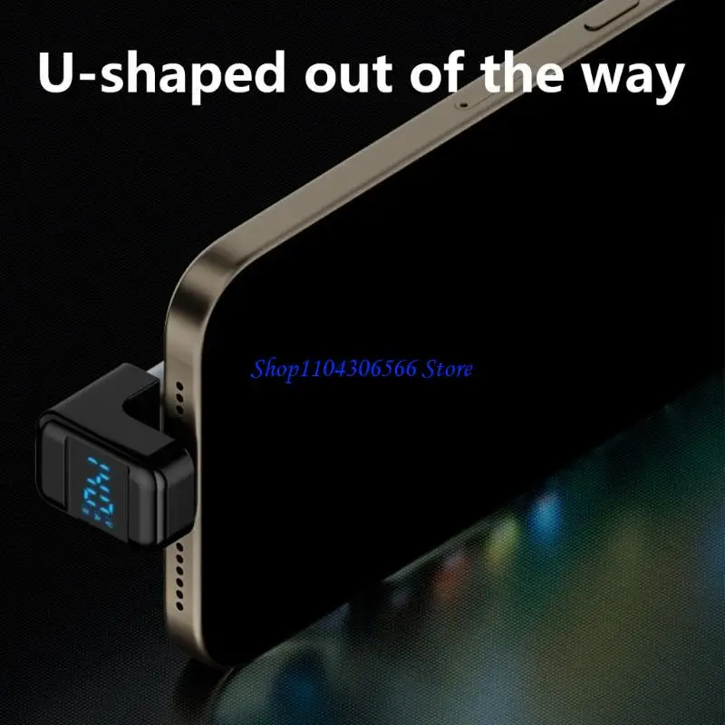 02DD Durability 180 Degree USB C Adapter with Digital Monitoring Output up to 140W
