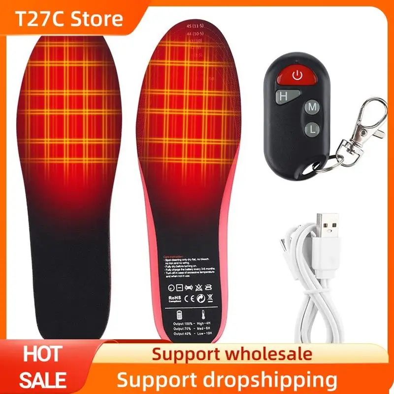 

T27C Large-Size Thermal Insoles Electrically Heated Insole Temperature-Control Smart Heating Foot Warmers