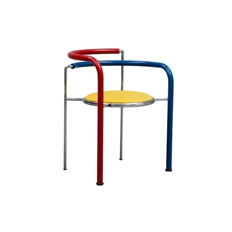 

Designer Bauhaus Stainless Steel Armchair Simple Modern Restaurant Bar Chair