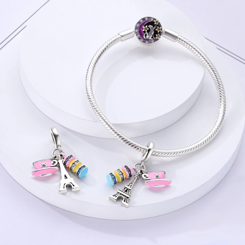 New 925 Sterling Travel And Hobbies Aircraft Luggage Series Charms Beads Fit Original Pandora Bracelets S925 DIY Jewelry Gift