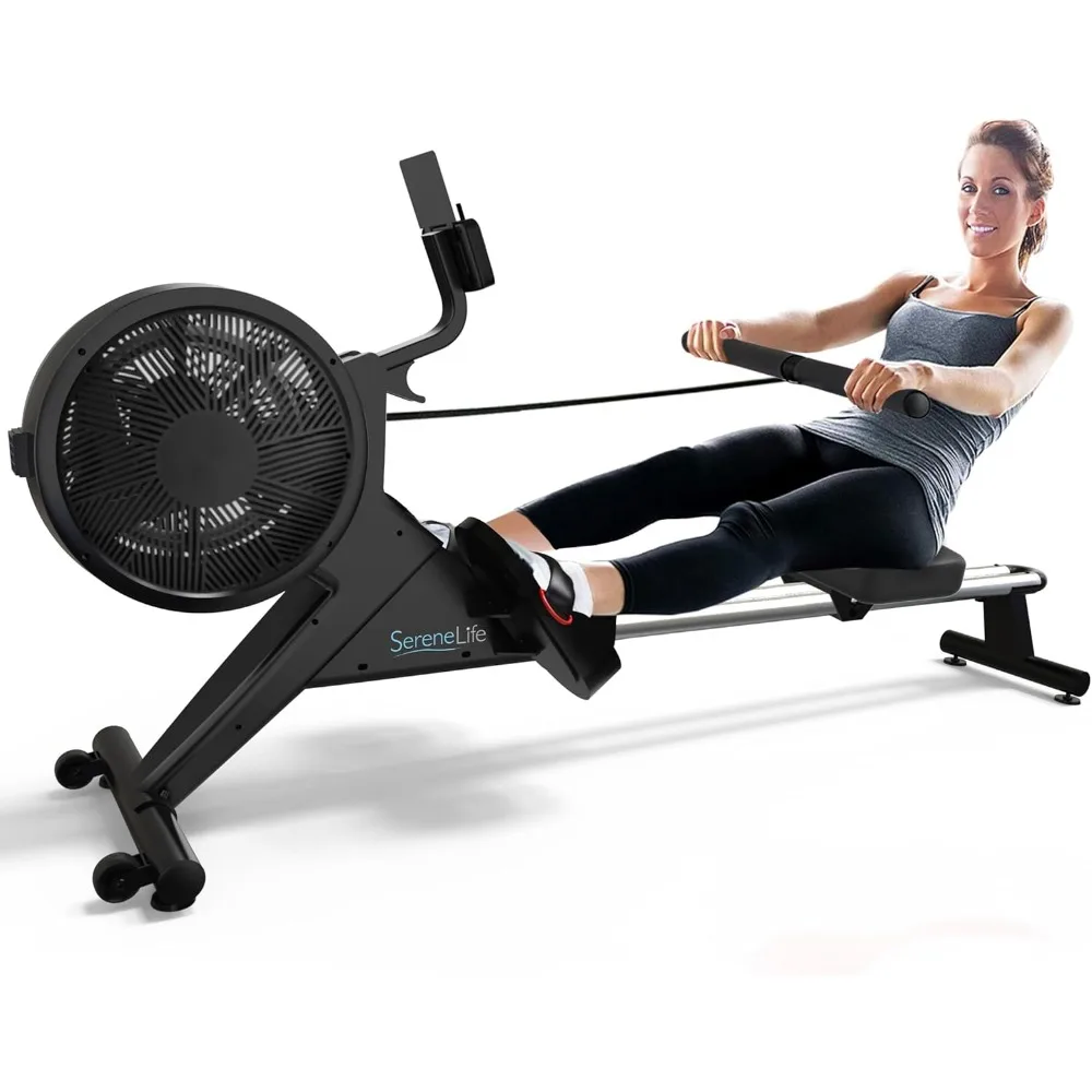 Smart Rowing Machine-Home Machine with Smartphone Fitness Monitoring App, Magnetic Row Machine for Gym or Home Use, 16 Levels