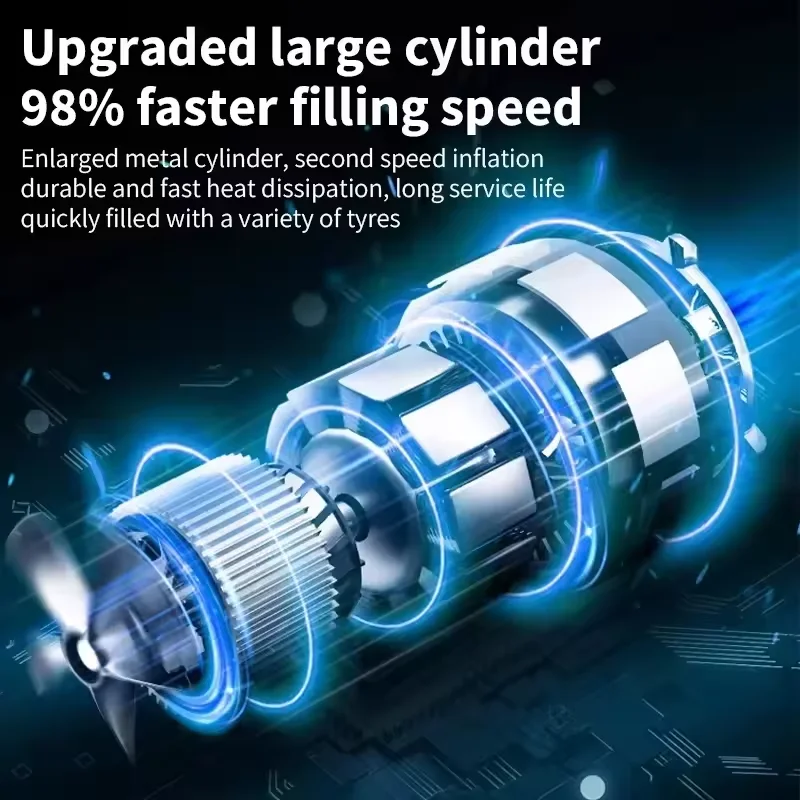 Akumulátorová elektrická vzduchová pumpa Milwaukee, kompresor s digitálním manometrem pro Milwaukee 18V baterii PIN 2025 - náhled 4