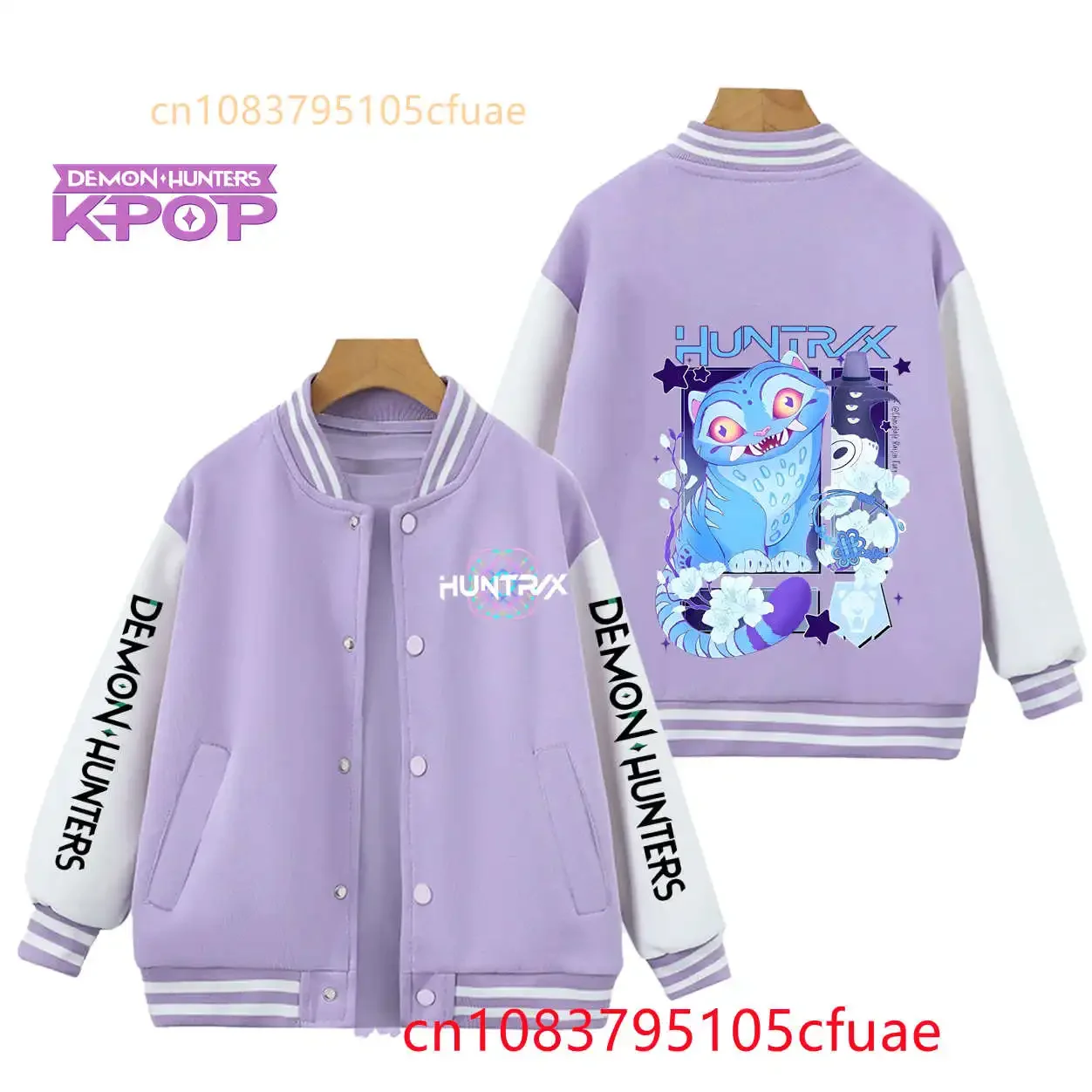 

Spring Autumn Long Sleeves Coat Girls Clothes Gift Kpop Demon Hunter Baseball Uniform Kids Cute Rumi Mira Zoey Jacket Children