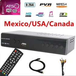 Mexico ATSC TV Decoder Digital TV Converter Box Digital Terrestrial Set Top Box with Recording&Playback HD Output HDTV TV Tuner