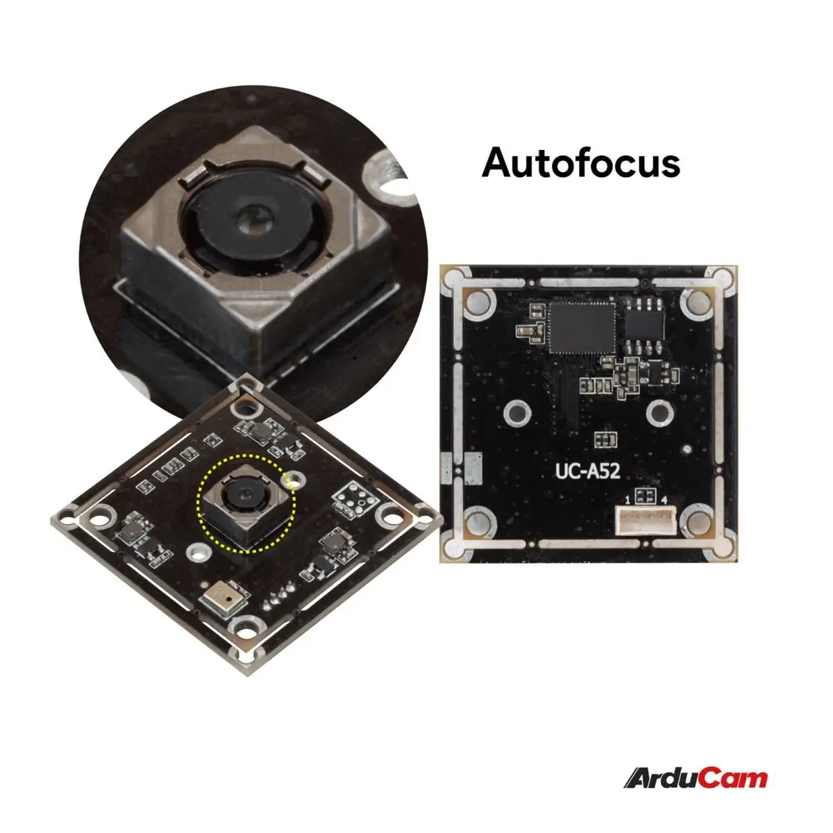 Módulo de Câmera USB NY8MP IMX179 com Foco Automático e Microfone Único para Windows, Linux, Android e Mac OS