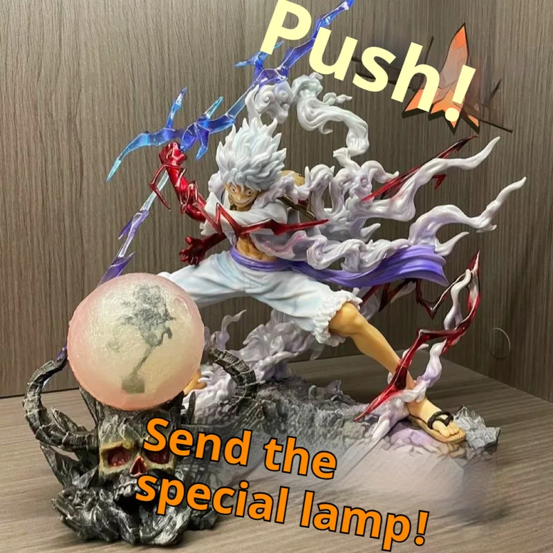 Figura Sun God Gear 5 Nika rufy Action Figure Gk Thunderbolt Monkey D rufy Model Pvc collezione di giocattoli da collezione modalità ornamento