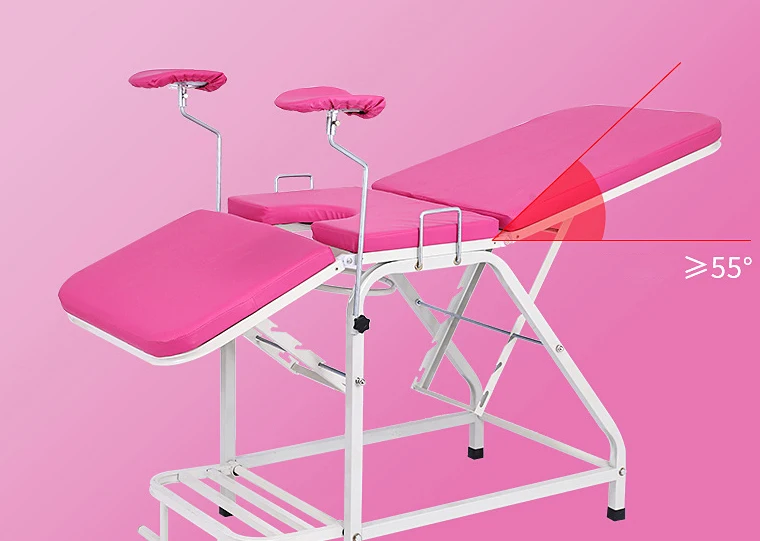 Three Sections Gynecological Examination Chair Stainless Steel Gynecological Examination Bed