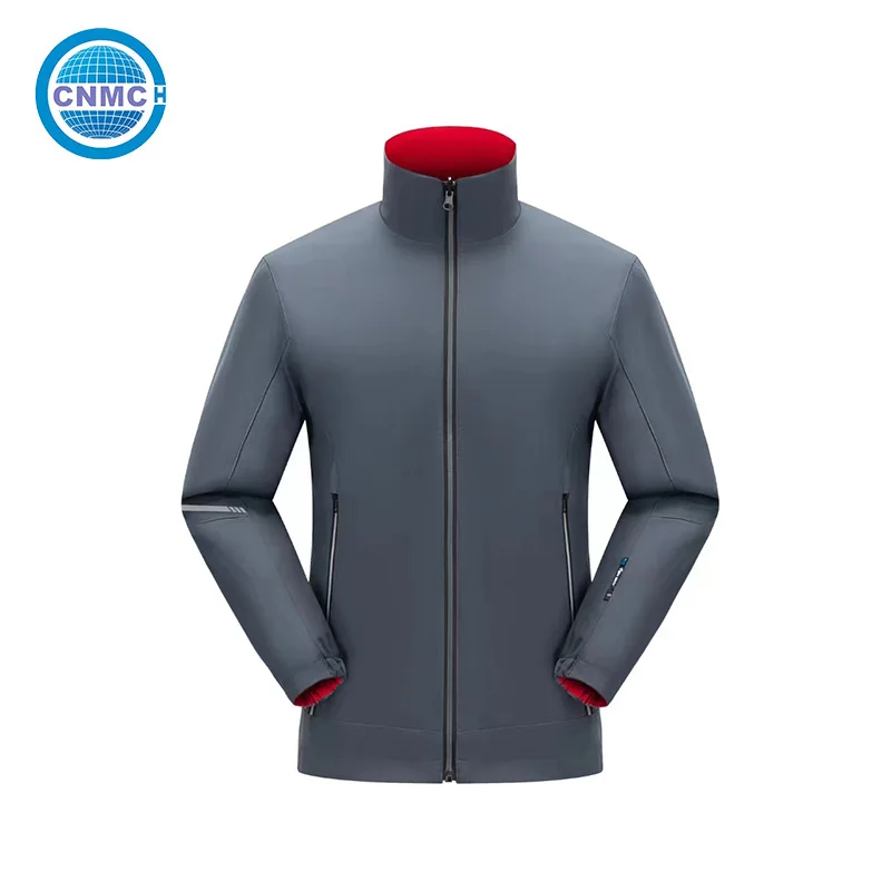 Lined Double Face Work Uniform Jacket Matte Polyester Composite Fabric Anti-Crease Labor Clothes For Farm Workshop