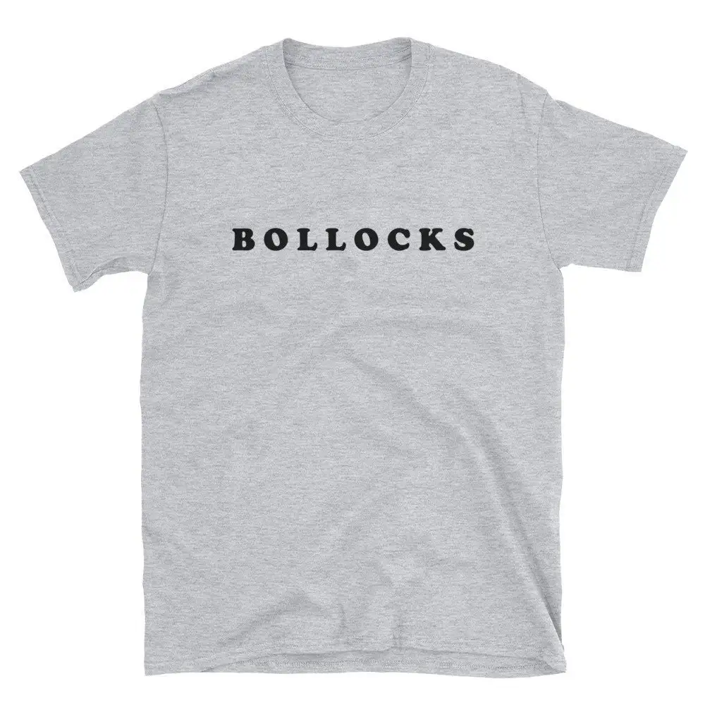 Bollocks t shirt Punk Rock tee Never mind the Classic British curse word