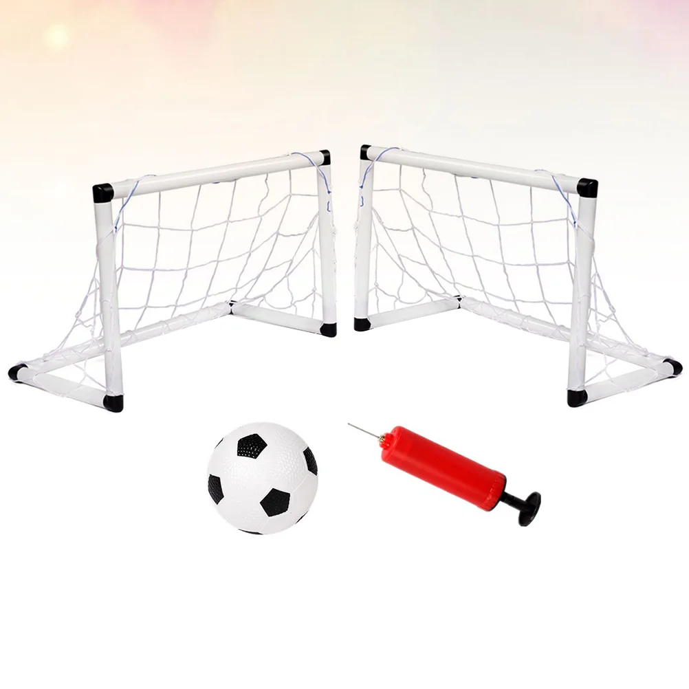 Soccer Goal Children Goalpost Bows Football Kick Inflatable Toys Indoor Playset Toddler Doors Inflator Sports