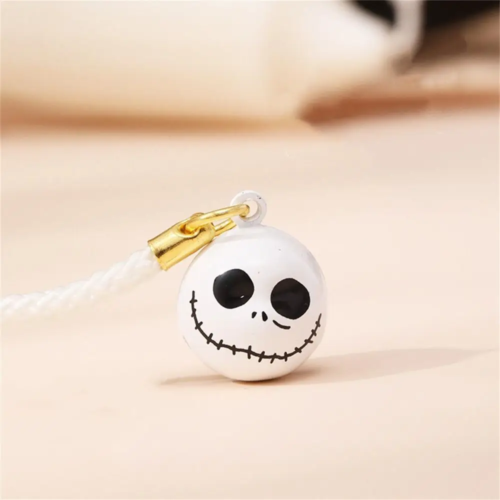 Halloween Phone Bell Straps Bell Pendant Phone Charm Mobile Phone Straps Ghost Face Cartoon Phone Lanyard for Keys