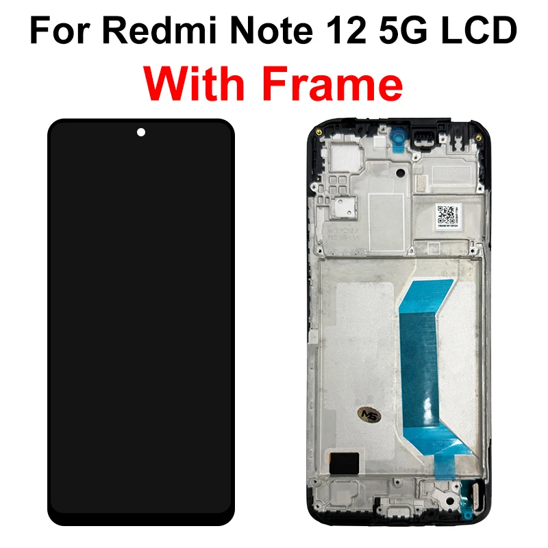 6.67'' AMOLED For Xiaomi Redmi Note 12 Pro 4G LCD Display Touch Screen With Frame Digitizer Assembly 2209116AG 2209116AG Screen image 6