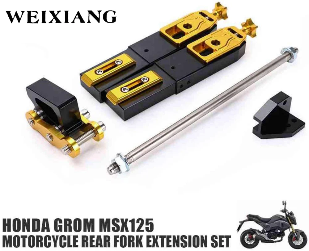 

WEIXIANG For Honda Grom MSX125 Motorcycle Rear Fork Extension Device CNC Aluminum Increased Control Shifter Accessories Modified