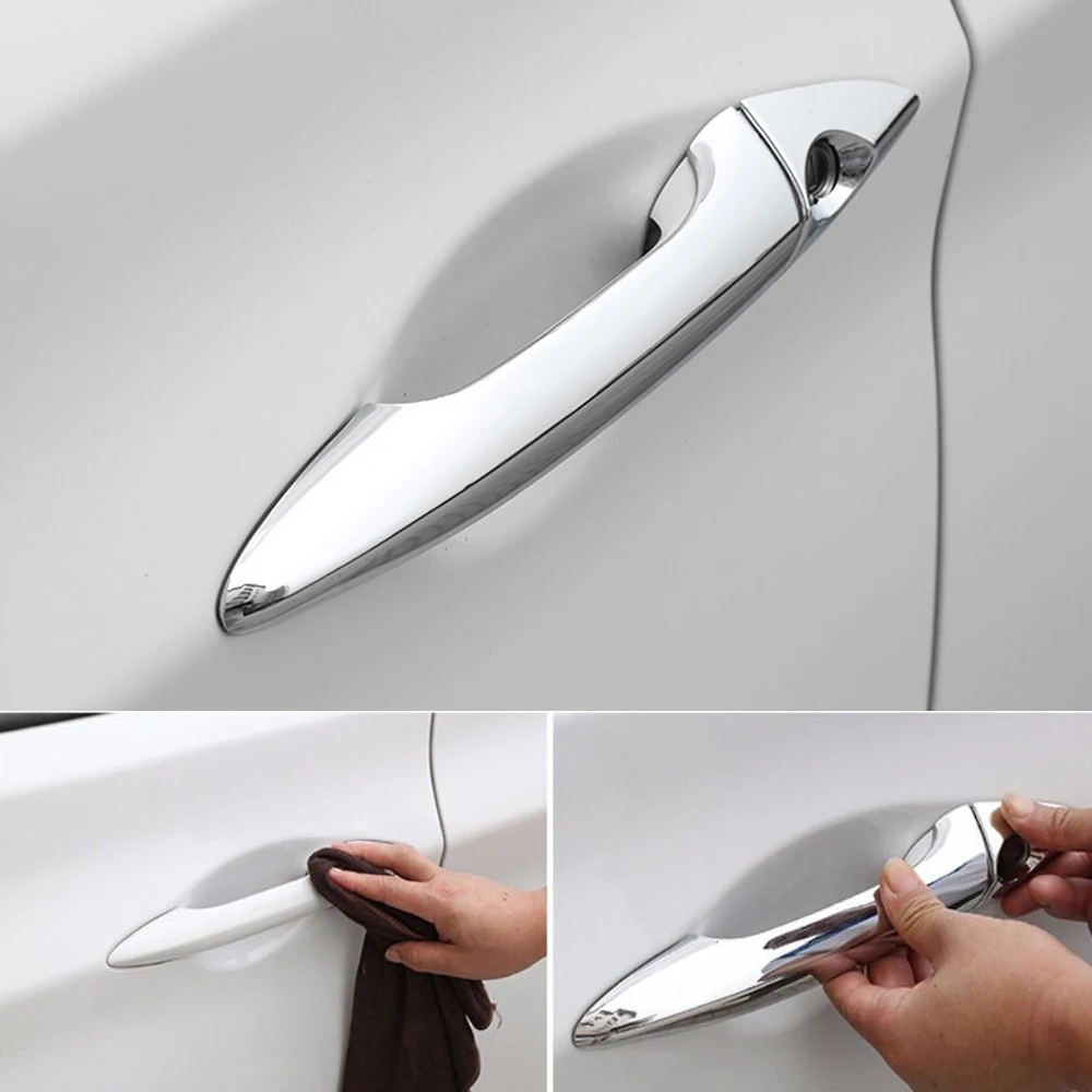 Chrome Door Handle Cover Trim Sticker Set Door Handle Case Car Styling Accessories for Hyundai Elantra 2011 2012 2013 2014 2015