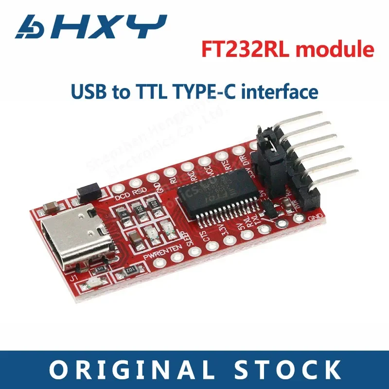 Ft232rl FTDI Type-C to TTL serial converter adapter module 3.3V 5.5V ft232r breakout mini USB to TTL adapter board for Arduino