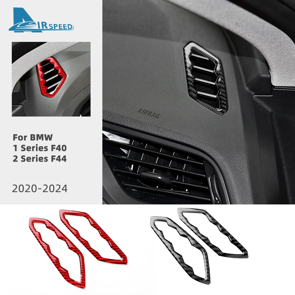 

Car Door Window Switch Air Vent Handle Panel Cover Set Real Carbon Fiber Sticker for BMW 1 2 Series F40 F44 2020-2024 Interior