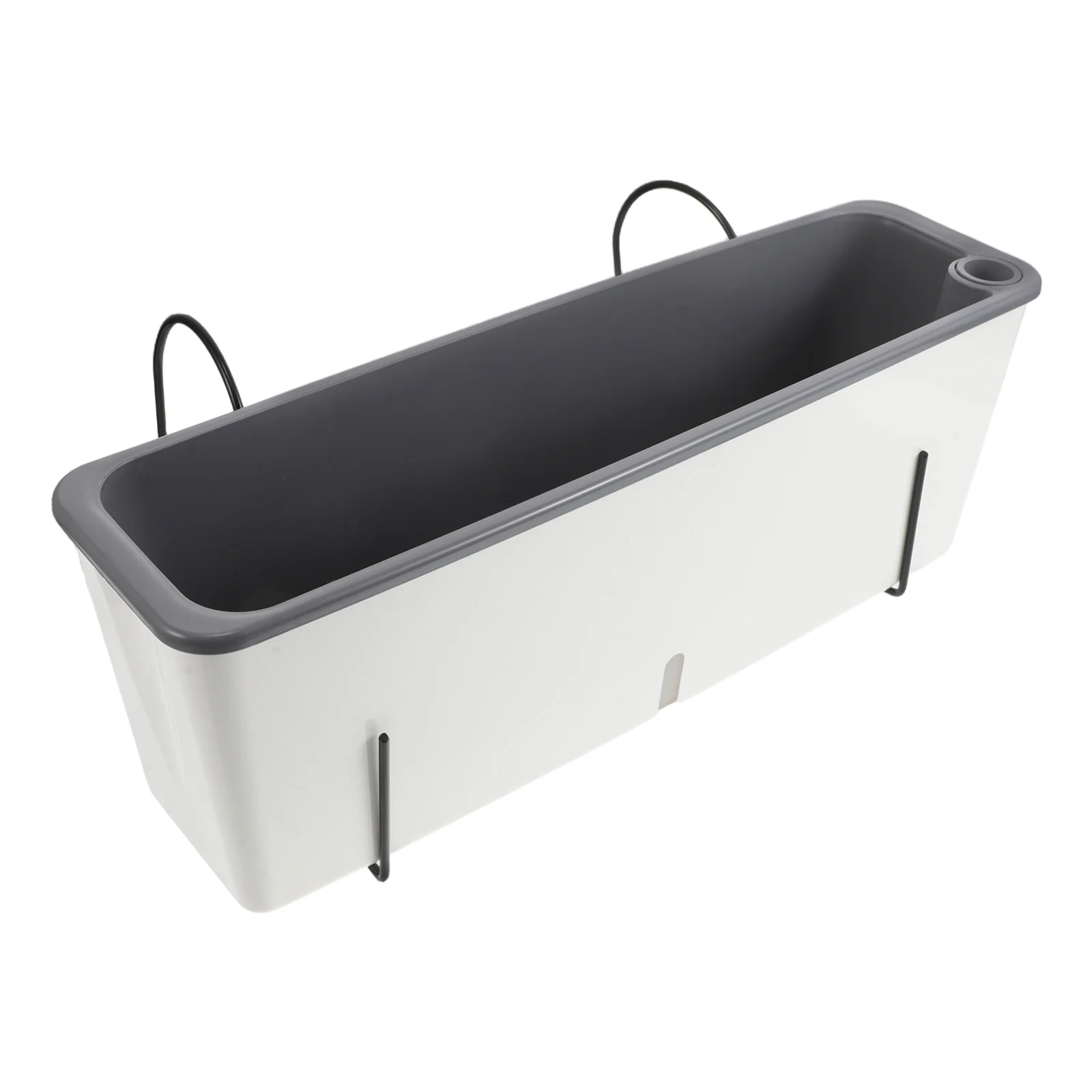 

Vegetable Planting Box Rectangular Pots Durable PP Plastic Window Boxes Long Planter Storage Water Easy Clean