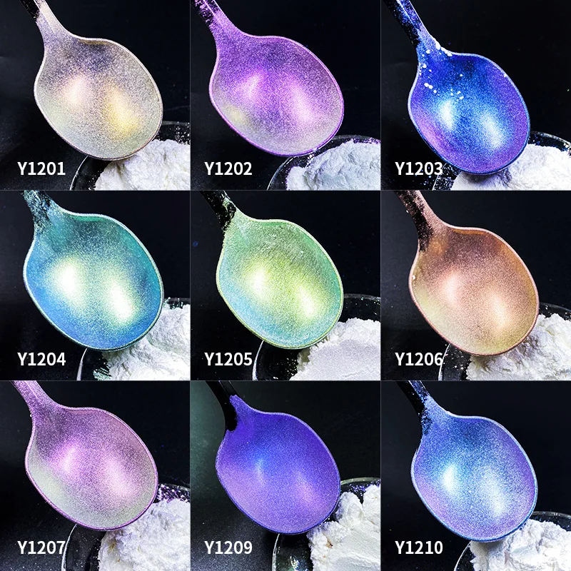 1 kg/Beutel Chamäleon-Farbverschiebungspulver – ultrapigmentiertes schillerndes Regenbogenpigment für atemberaubende Nagelkunst und Kosmetika