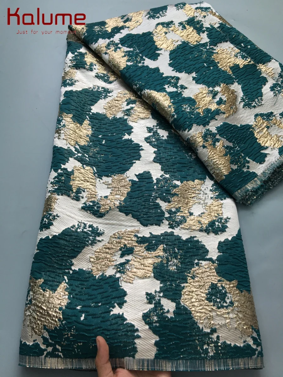

Kalume Jacquard Brocade Lace Fabric 2025 New Damask Nigerian French Tulle Lace Fabric for Sewing African Party Dresses F4188