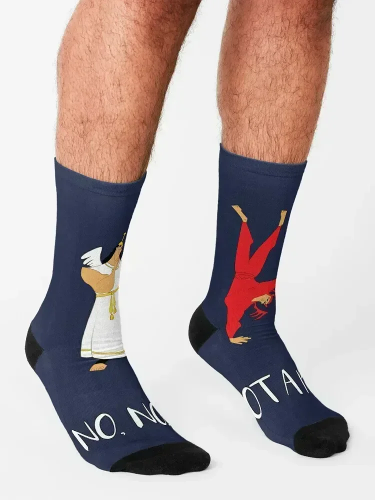 Shoulder Angel and Devil Socks hiphop floor anime valentine gift ideas Men's Socks Women's
