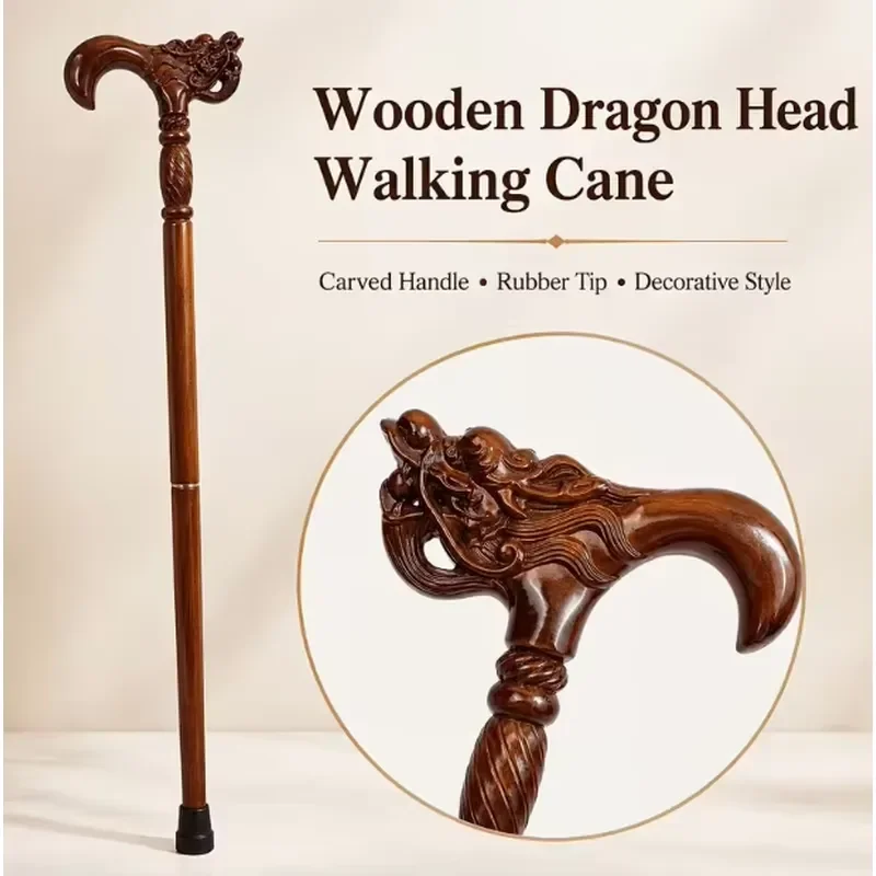 Handmade wooden canes, elegant and stylish decorative canes, suitable for both men and women, perfect for Halloween