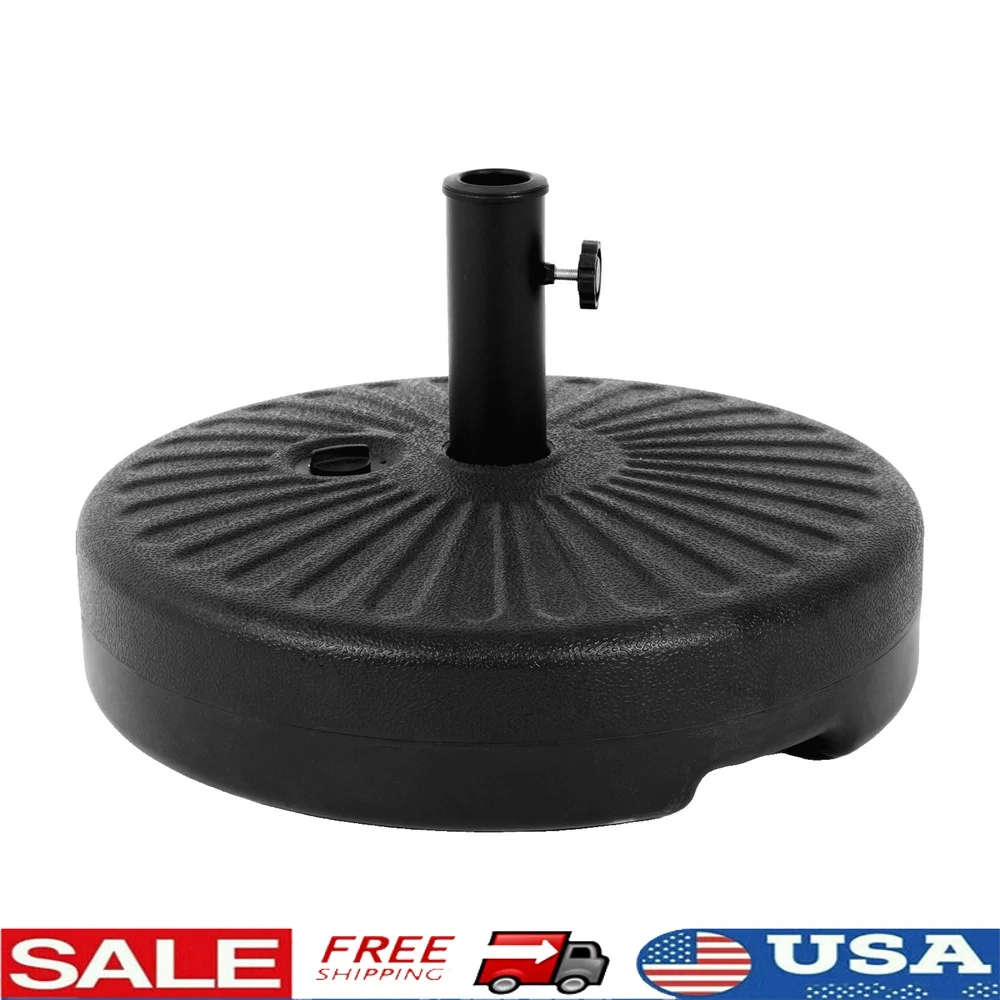 

Patio Umbrella Base Stand Market Umbrellas Adjustable Heavy Duty Durable Plastic Weather Resistant Suitable Lawn Garden Beach