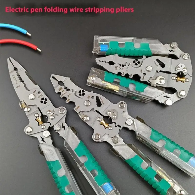 

Electric Stripping Pliers Cutter Tool Efficient Wire Cutting & Stripping for Home Maintenance Smooth Function Switching 87HA