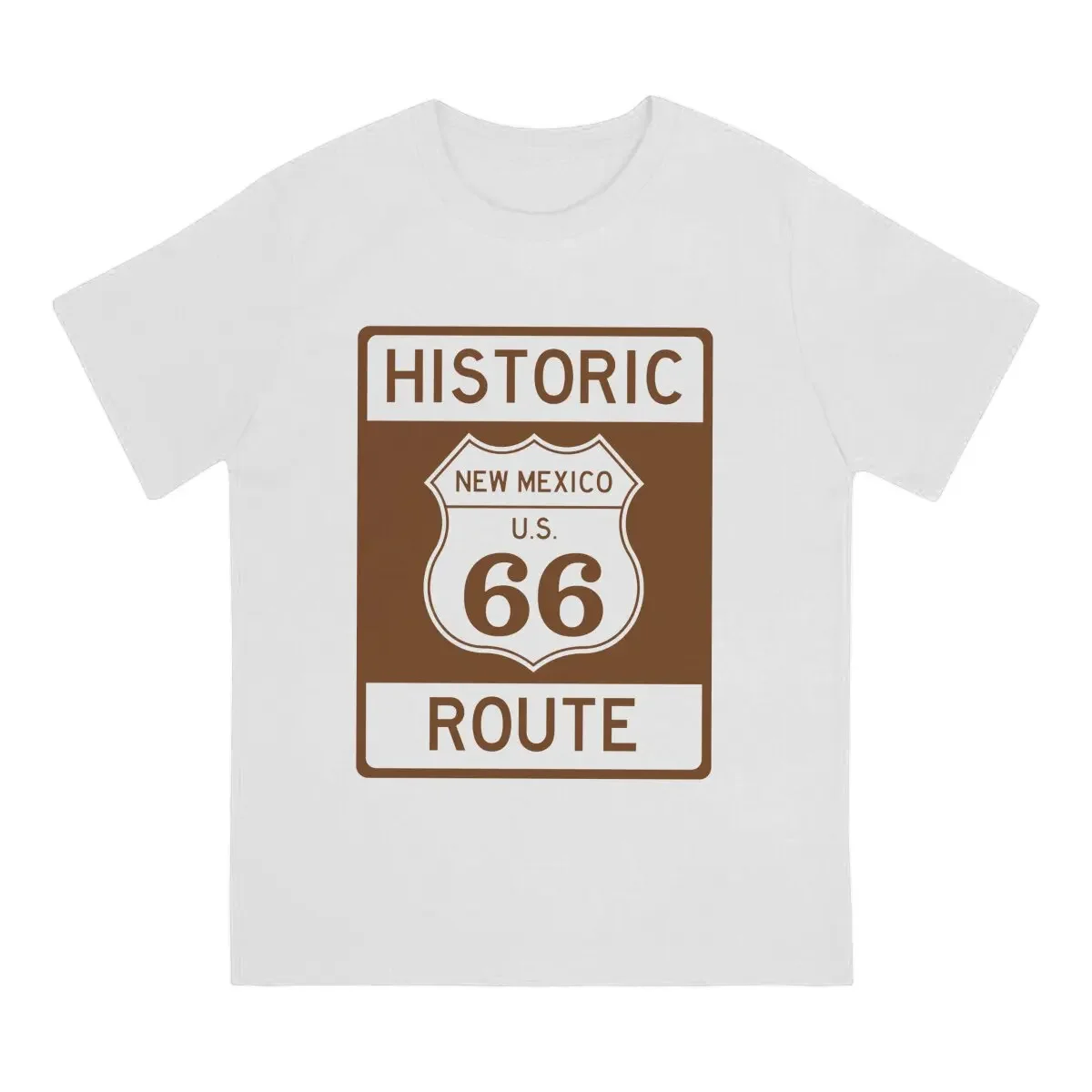 Men's T-Shirt Marker New Mexico Casual Cotton Tee Shirt Short Sleeve Route 66 T Shirts Round Neck Clothing Birthday Gift