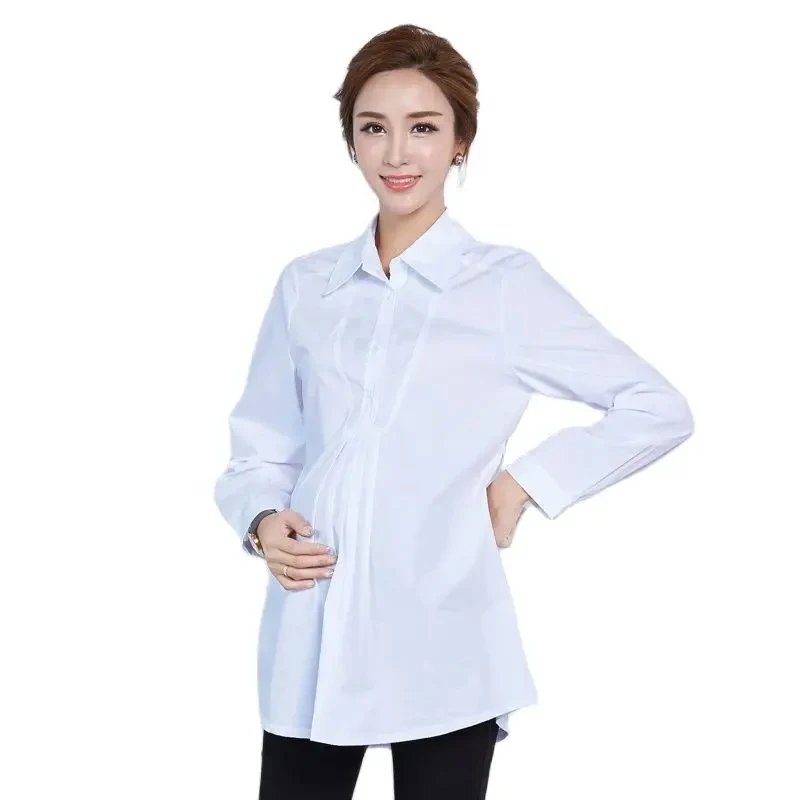 

Emotion Moms New Loose Fashion Maternity Clothes Long Maternity Tops Lactation Top Breastfeeding T-shirt For Pregnant Women