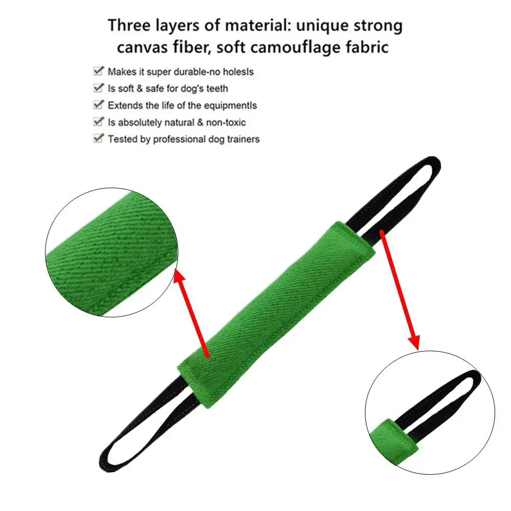 Dog Training Bite Tug Toy Young Dog Chewing Biting Arm Sleeve Schutzhund With Two Handles For Adult Dogs