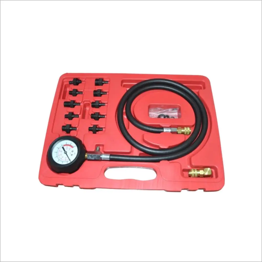 Engine Oil Pressure Test Kit Tester Low Oil Warning Devices Car Garage Tool