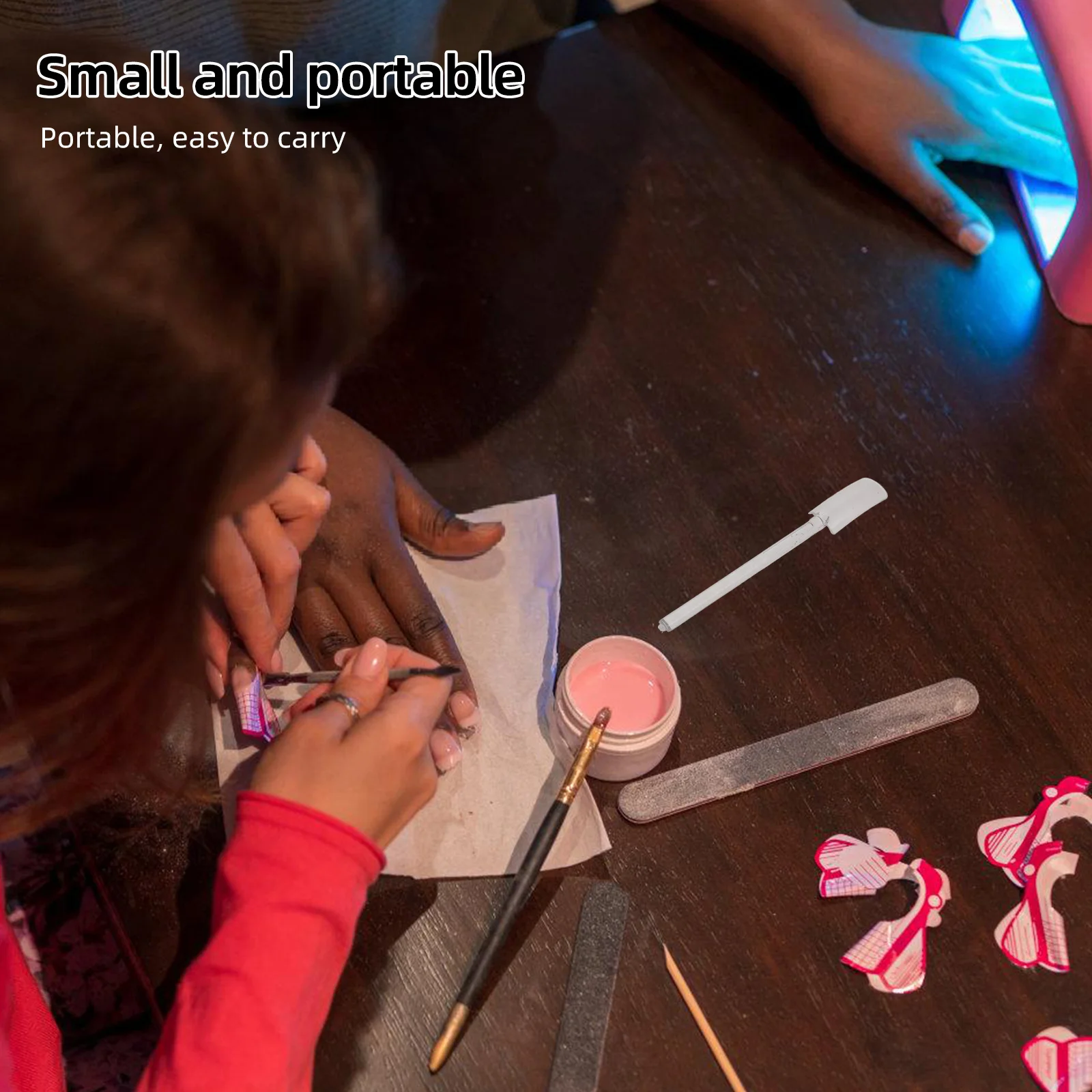 

32 шт., прозрачные палочки, насадки для художественной практики, прозрачные ложные цветные палочки для образцов для салона, домашнего использования, прочные, легко чистящиеся принадлежности