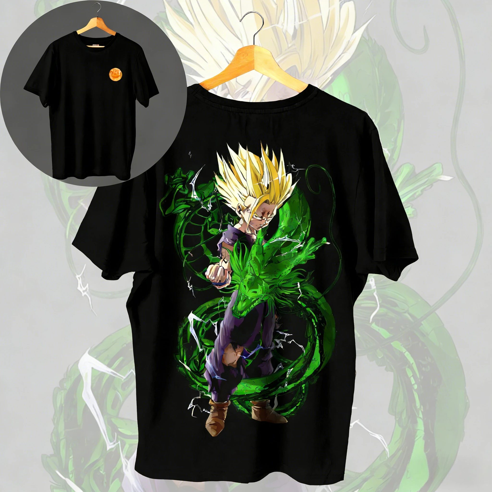 

2026 New Summer Dragon Ball 40th Anniversary Son Gohan 100%Cotton Anime Printed T-shirt Extra Size Casual Streetwear Unisex Y2k