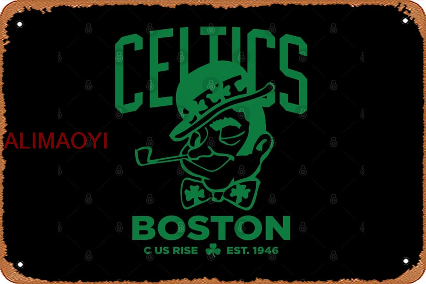 Zuhhgii-letrero de hojalata Retro celtics boston-c us rise, carteles de Metal divertidos Vintage, cueva de hombre, signos humorísticos, películas, música Ba nice