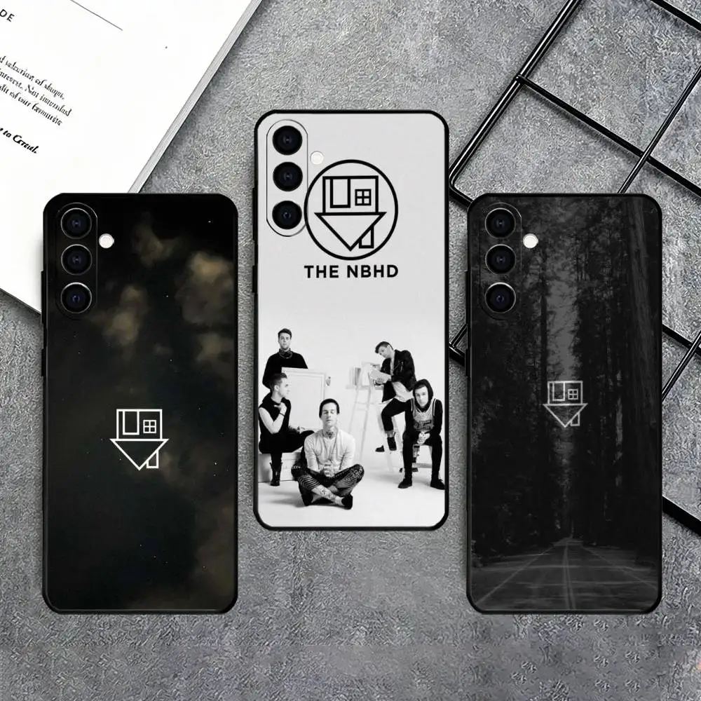 T-The Neighbourhood NBHD Phone Case Black Silicone Soft For Samsung Galaxy A73,A72,A71,A70,A53,A52,A51