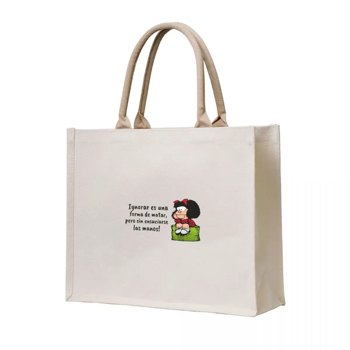 

Spanish Quotes And Mafalda Comics Tote Bag Large bags for women free delivery bags the tote bag