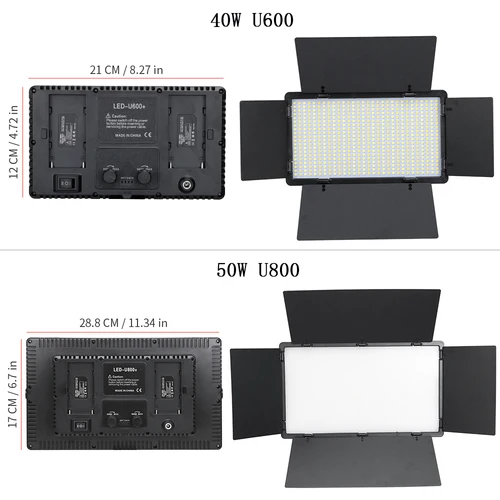 Imagen 2 del producto Panel de luz LED para fotografía y vídeo, Kit de lámpara de estudio fotográfico con soporte de trípode para disparar transmisión en vivo, Youtube, Tiktok