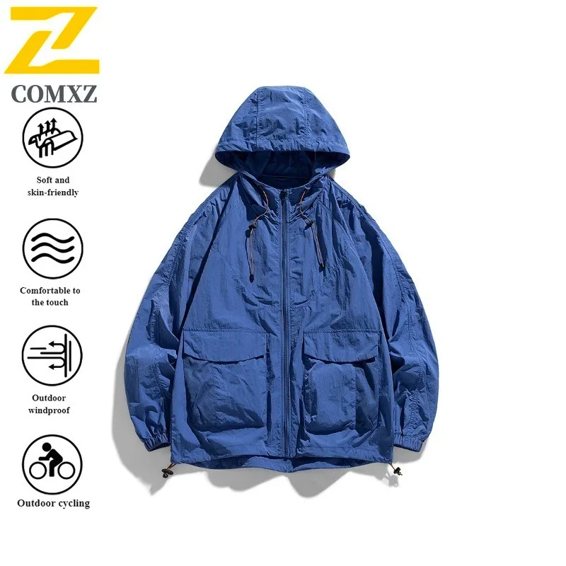 سترة بغطاء للرأس للحماية من أشعة الشمس UPF50+ من Forest Style للجنسين معطف جلد من الحرير الجليدي الأصلي للرياضات الخارجية والملابس الواقية من الشمس #6