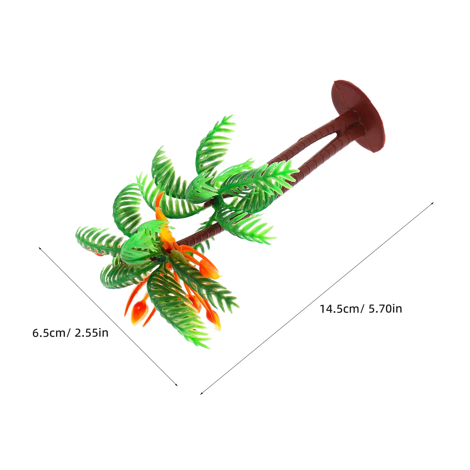 10Pcs Miniature Palm Trees Artificial Plants Realistic Simulation for DIY Micro Landscape Home Office Decor Fake Plants