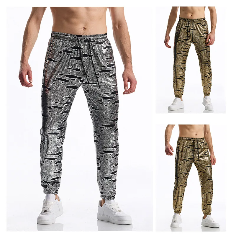 Men's Sweatpants and Joggers Stage Sport Joggers Ropa de Hombre Graffiti Man Cloud Pant Stage Loose Baggy Male Trousers K13
