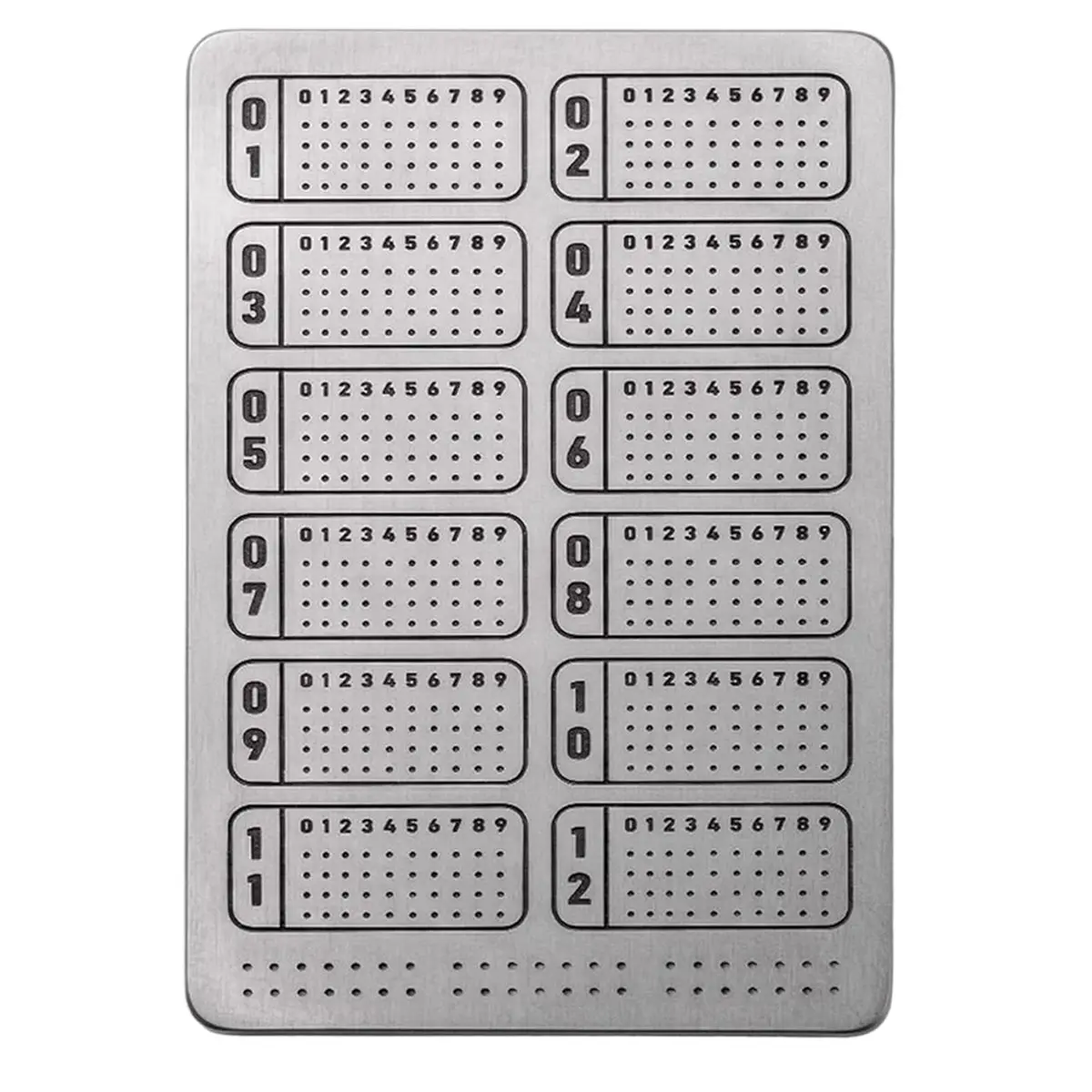Crypto Seed Phrase Storage Metal Plate,Cold Wallet Backup for 12, 18, 24 Words for Ledger,, BIP39 Hardware Wallets view 4
