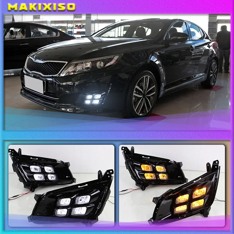 

For KIA Optima K5 2010 2011 2012 1 Pair Car Daytime Running Light Single Color LED Daylight Fog Lamp DRL Car Styling