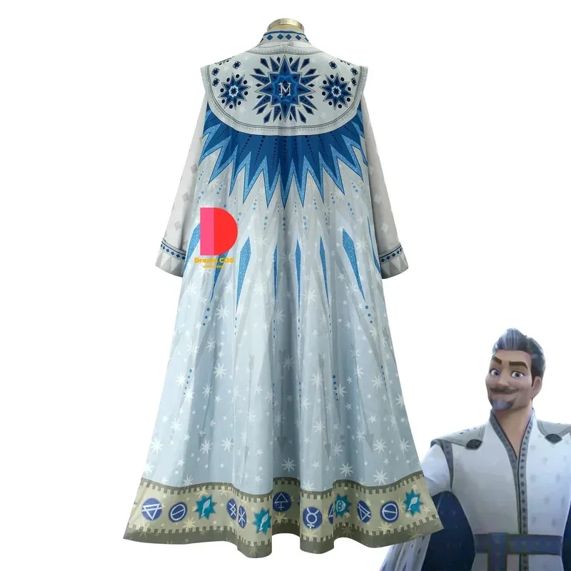 Vendita calda Re Magnifico Asha Costume Cosplay Anime Cappotto Cintura Mantello Adatto al budget Uomini adulti Festa di Carnevale di Halloween Essenziale
