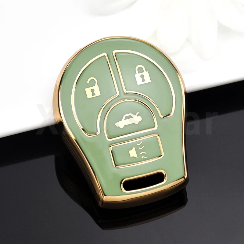 Shell Fob For Nissan Juke Micra Qashqai Tiida Terrano Cube Pathfinder Rogue Maxima Altima Sentra March TPU Car Key Case Cover